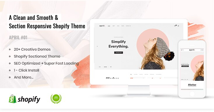 APRIL-01 - Simple Shopify theme for Fashion Store Online