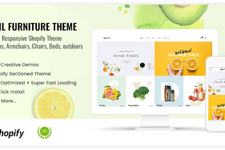 APRIL-12 - Cool theme for organic food store online