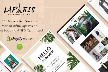 La Paris - 2018’s Best Selling Sections Shopify Themes For Online Fashion Store
