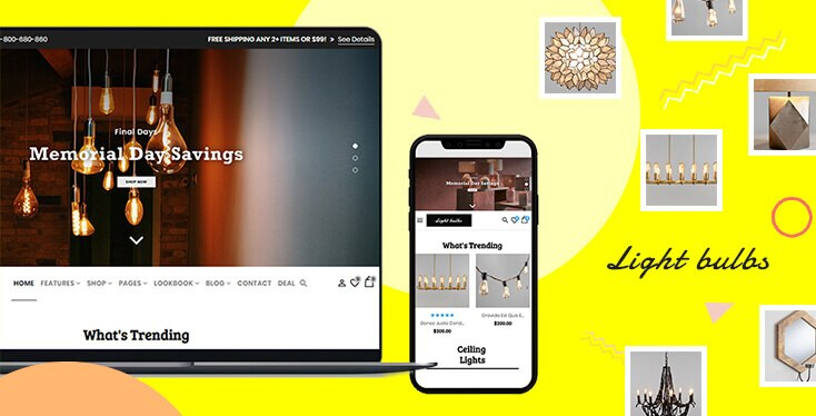Lightbulbs – Sections Shopify Theme For Lighting devices
