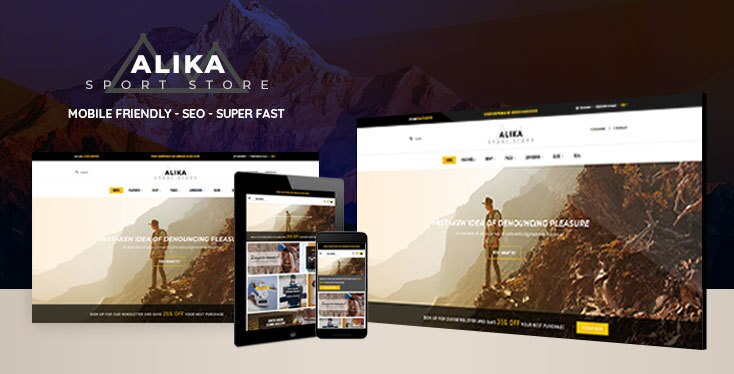Alika - Shopify Theme for Outdoor Sport Gear & Hiking Clothes