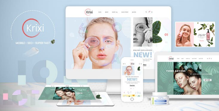 Krixi - Beauty & Cosmetic Shopify Theme