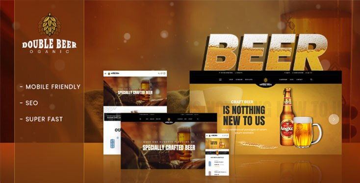 Double Beer – Section Shopify Theme 2018 For Beer Store Online