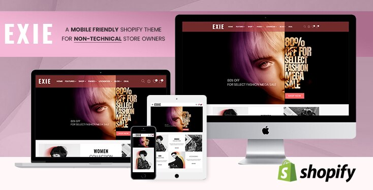 Exie - Shopify Theme for Non-Technical Fashion Store Owners